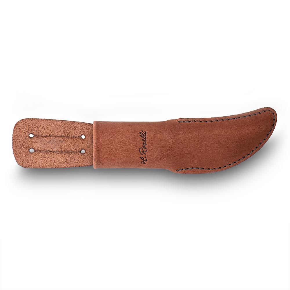 Sheath, dark tanned leather, different models